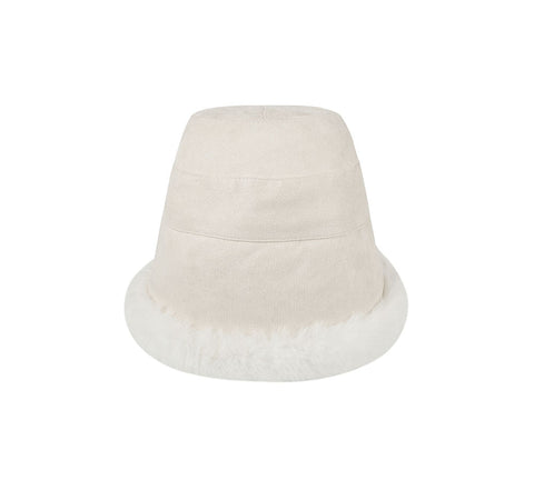 Hats - Suede Fluffy Warm Bucket Hat