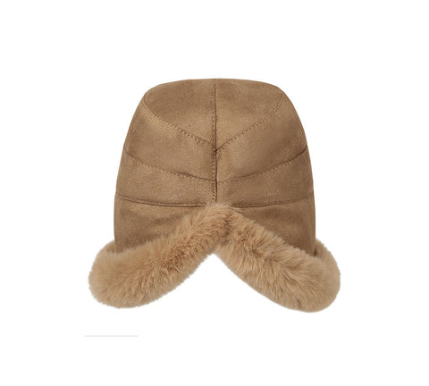 Hats - Suede Fluffy Warm Bucket Hat