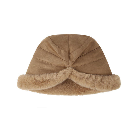 Hats - Suede Fluffy Warm Bucket Hat