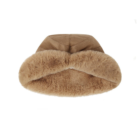 Hats - Suede Fluffy Warm Bucket Hat