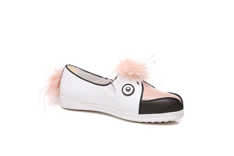 Ever UGG Flami Kids Breathe cowhide Leather Shoes #21424