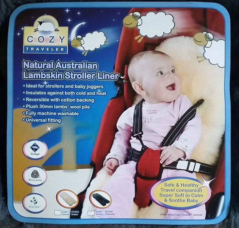 Cozy Traveler Lambskin Stroller Liner