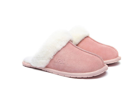 Australian Shepherd® Women And Men UGG Slippers Australia Premium Sheepskin Rosa Scuff