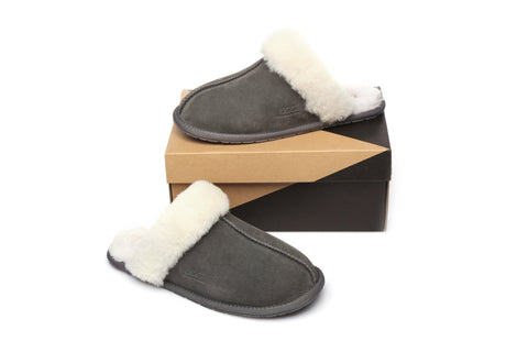 Australian Shepherd® Women And Men UGG Slippers Australia Premium Sheepskin Rosa Scuff