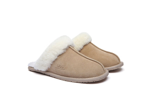 Australian Shepherd® Women And Men UGG Slippers Australia Premium Sheepskin Rosa Scuff