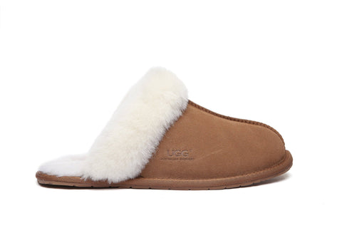 Australian Shepherd® Women And Men UGG Slippers Australia Premium Sheepskin Rosa Scuff