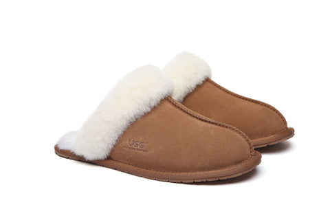 Australian Shepherd® Women And Men UGG Slippers Australia Premium Sheepskin Rosa Scuff