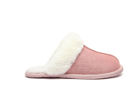 Australian Shepherd® Women And Men UGG Slippers Australia Premium Sheepskin Rosa Scuff