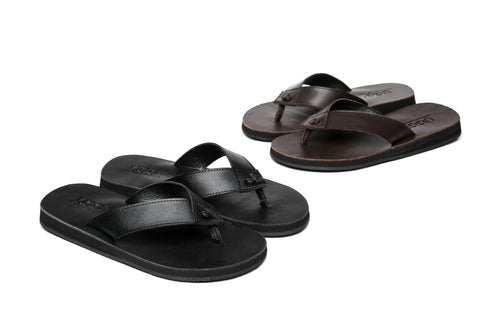 Slippers - AS Murphy Unisex Leather Slides Thong