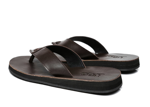 Slippers - AS Murphy Unisex Leather Slides Thong