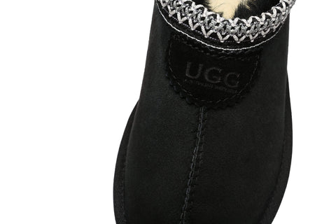 UGG Slippers - AS Unisex Ankle Slipper Venus Twin-Face Sheepskin Home Slippers