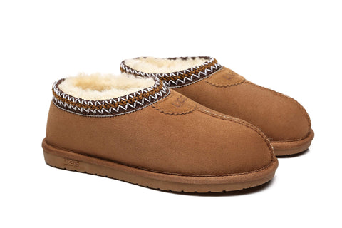 UGG Slippers - AS Unisex Ankle Slipper Venus Twin-Face Sheepskin Home Slippers