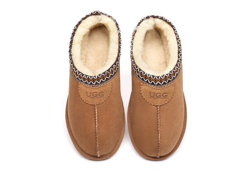 UGG Slippers - AS Unisex Ankle Slipper Venus Twin-Face Sheepskin Home Slippers