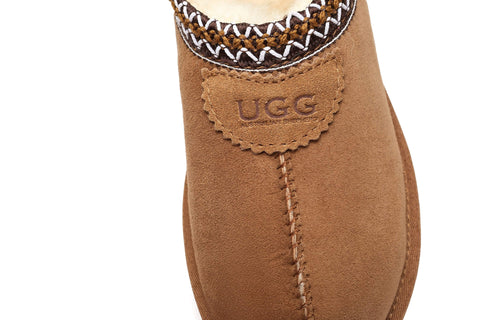 UGG Slippers - AS Unisex Ankle Slipper Venus Twin-Face Sheepskin Home Slippers