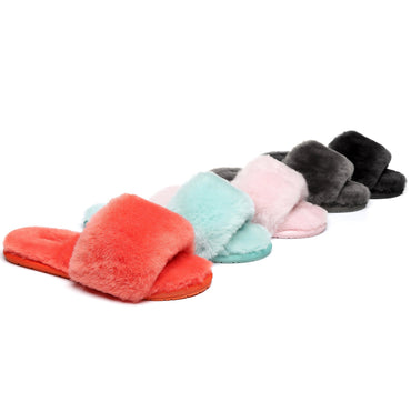 TARRAMARRA® Women Nala Fashion Sheepskin Fluffy Slides