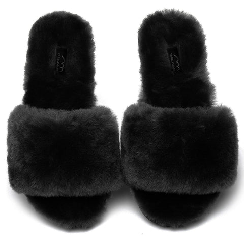 TARRAMARRA® Women Nala Fashion Sheepskin Fluffy Slides