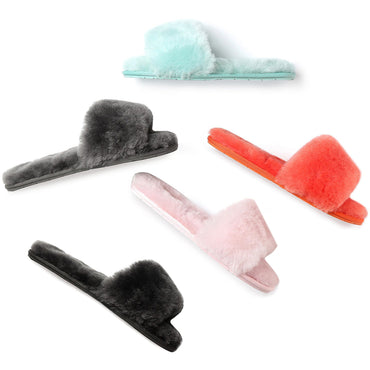 TARRAMARRA® Women Nala Fashion Sheepskin Fluffy Slides