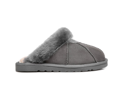 Slippers - TA Robert Women Sheepskin Slippers Double Faced Sheepskin