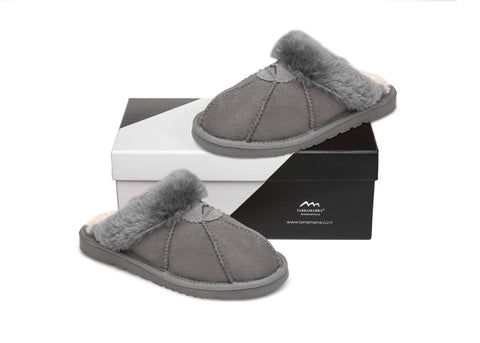 Slippers - TA Robert Women Sheepskin Slippers Double Faced Sheepskin