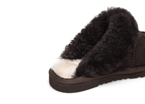 Slippers - TA Robert Women Sheepskin Slippers Double Faced Sheepskin