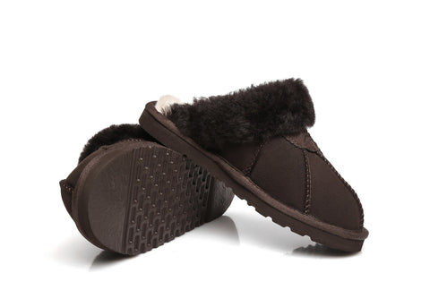 Slippers - TA Robert Women Sheepskin Slippers Double Faced Sheepskin