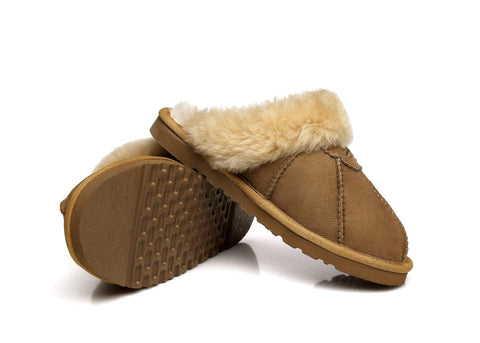 Slippers - TA Robert Women Sheepskin Slippers Double Faced Sheepskin