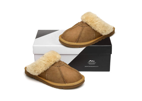 Slippers - TA Robert Women Sheepskin Slippers Double Faced Sheepskin