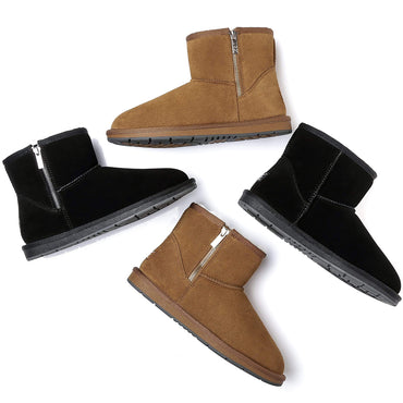 Australian Shepherd® Mini Ugg Boots with Side Zipper