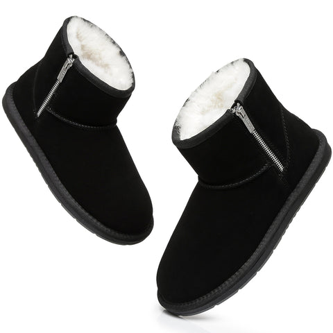 Australian Shepherd® Mini Ugg Boots with Side Zipper
