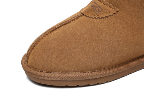 UGG Boots - AS UGG Parker Unisex Ankle Premium Double-face Sheepskin Home Water-resistant Slipper