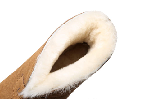UGG Boots - AS UGG Parker Unisex Ankle Premium Double-face Sheepskin Home Water-resistant Slipper