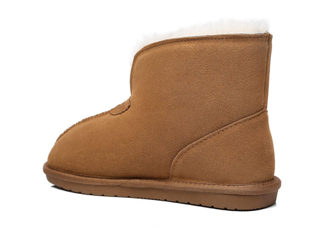 UGG Boots - AS UGG Parker Unisex Ankle Premium Double-face Sheepskin Home Water-resistant Slipper