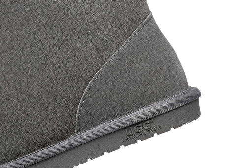 UGG Boots - AS UGG Parker Unisex Ankle Premium Double-face Sheepskin Home Water-resistant Slipper