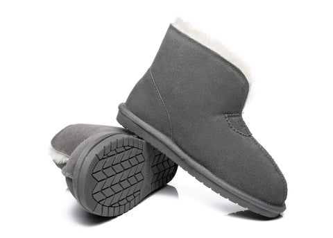 UGG Boots - AS UGG Parker Unisex Ankle Premium Double-face Sheepskin Home Water-resistant Slipper