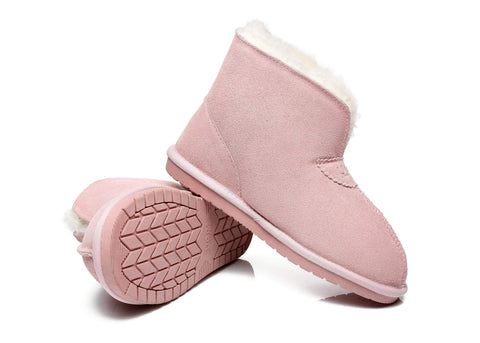 UGG Boots - AS UGG Parker Unisex Ankle Premium Double-face Sheepskin Home Water-resistant Slipper