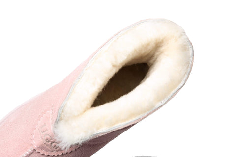UGG Boots - AS UGG Parker Unisex Ankle Premium Double-face Sheepskin Home Water-resistant Slipper