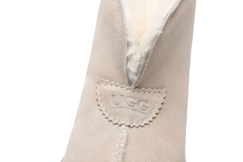 UGG Boots - AS UGG Parker Unisex Ankle Premium Double-face Sheepskin Home Water-resistant Slipper