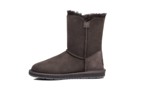 Australian Shepherd® UGG Boots Australia Premium Double Face Sheepskin Short Button,Water Resistant