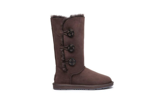 Australian Shepherd® UGG Boots Australia Premium Double Face Sheepskin Tall Triple button Water Resistant