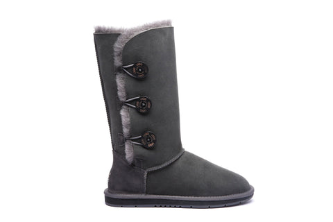 Australian Shepherd® UGG Boots Australia Premium Double Face Sheepskin Tall Triple button Water Resistant