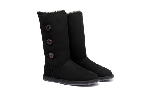 Australian Shepherd® UGG Boots Australia Premium Double Face Sheepskin Tall Triple button Water Resistant