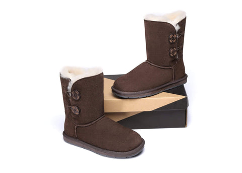 Australian Shepherd® UGG Twin Buttons Short Boots