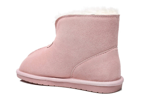 UGG Boots - AS UGG Unisex Ankle Slipper Parker Premium Sheepskin Wool Home Moccasin