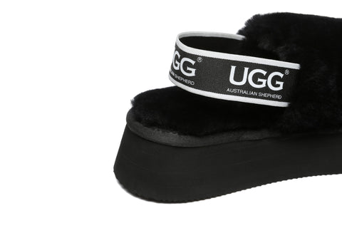 UGG Boots - AS UGG Women Platform Fluffy Slide Poppin