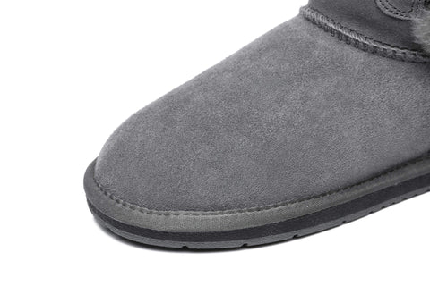 UGG Boots - AS UGG Women Short Boots Talia Twin Face Sheepskin Double Horn Toggle Closure