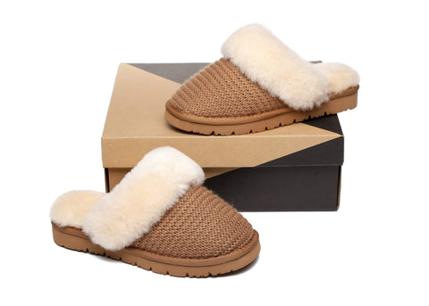 AUSTRALIAN SHEPHERD® UGG Women Sheepskin Wool Slipper Linden