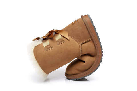 UGG Boots - AS Women Double Back Bow Short Ugg Boots