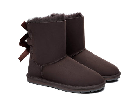 UGG Boots - AS Women Double Back Bow Short Ugg Boots