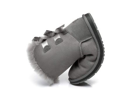 UGG Boots - AS Women Double Back Bow Short Ugg Boots