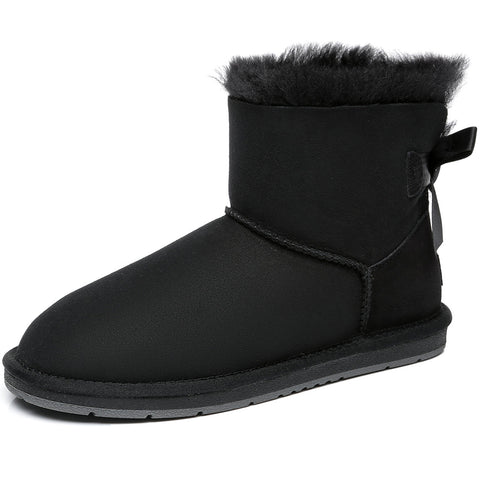 Australian Shepherd® Women Mini Ugg Boots with Single Back Bow